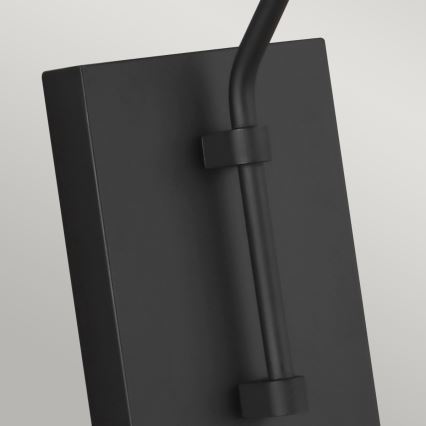 Feiss - Seinävalaisin SIMON 1xE27/60W/230V musta/kulta