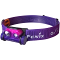 Fenix HM65RDTNEB -Ladattava LED-ajovalaisin LED/USB IP68 1500 lm 300 h violetti/vaaleanpunainen