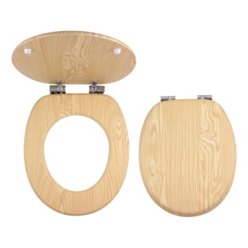 FERRO - Pehmeästi sulkeutuva WC-istuimen kansi (SoftClose), MDF/saarnin dekori