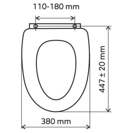 FERRO - Pehmeästi sulkeutuva WC-istuimen kansi (SoftClose), MDF/saarnin dekori