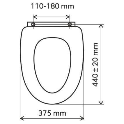 FERRO - WC-istuimen kansi MDF/wenge
