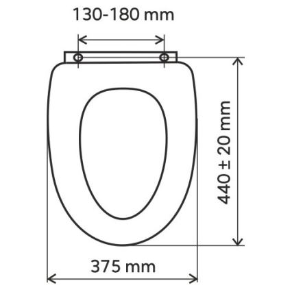 FERRO - WC-istuimen kansi SoftClose MDF/valkoinen