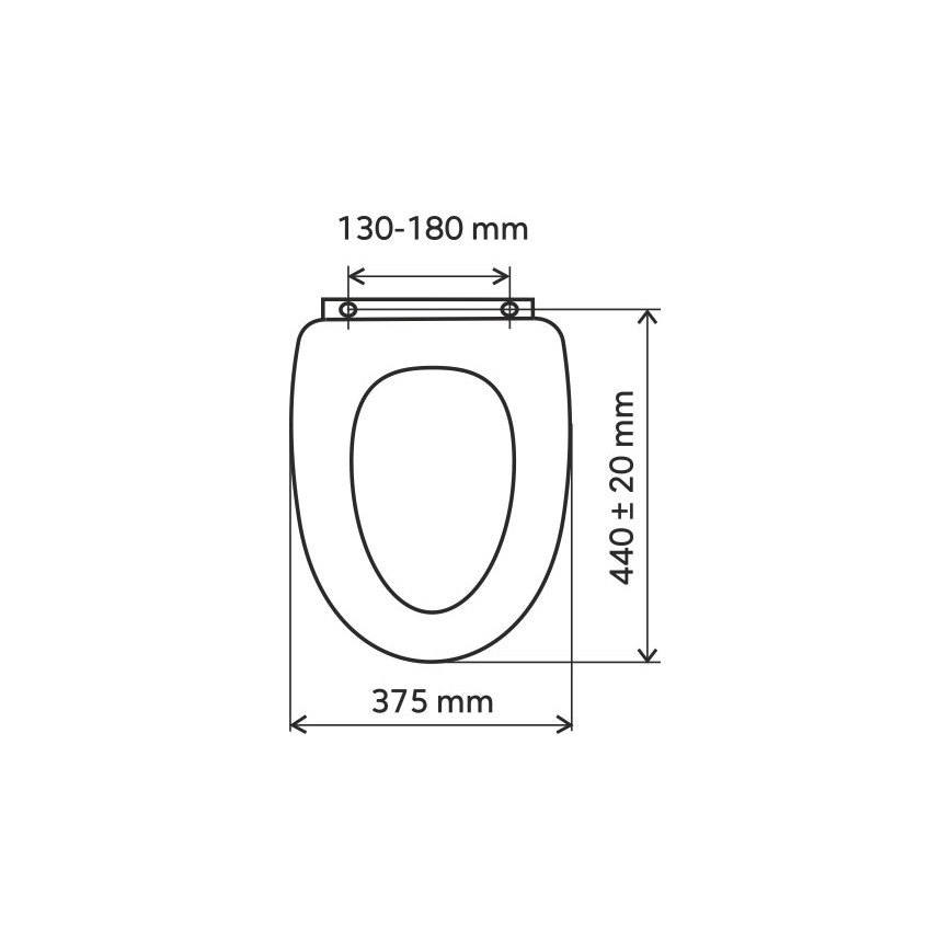 FERRO - WC-istuimen kansi SoftClose MDF/valkoinen