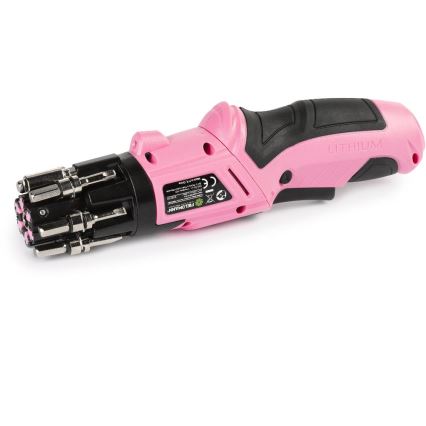 Fieldmann - Akku-ruuvimeisseli 3,6V 1300 mAh vaaleanpunainen