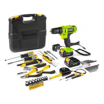 Fieldmann - Akkuporakone tarvikkeineen 12V 1300 mAh