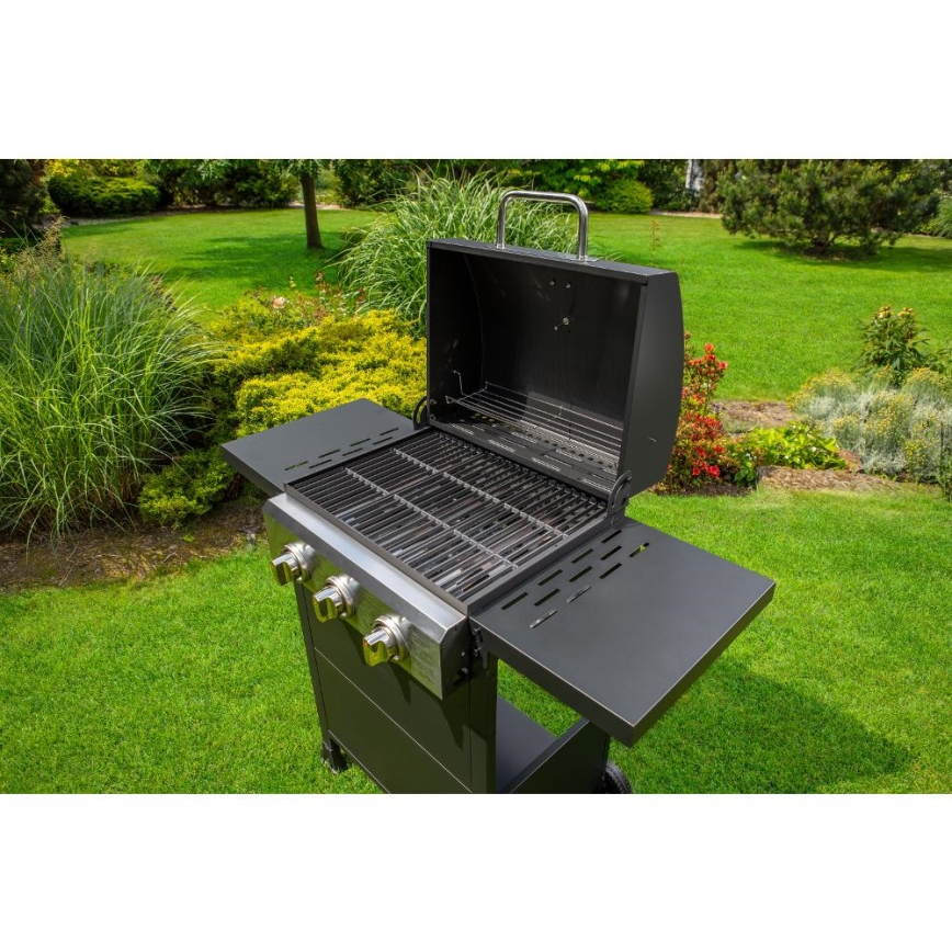 Fieldmann - Kaasugrilli 3 poltinta musta