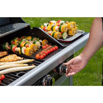 Fieldmann - Kaasugrilli 3-polttimolla mattakromi