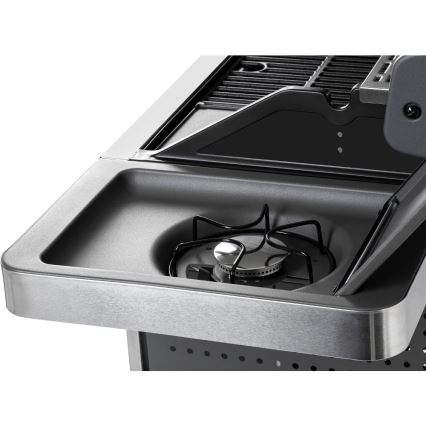 Fieldmann - Kaasugrilli 5-polttimoinen mattakromi