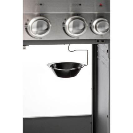 Fieldmann - Kaasugrilli 5-polttimoinen mattakromi