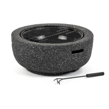 Fieldmann - Kannettava nuotio ritilällä antrasiitti