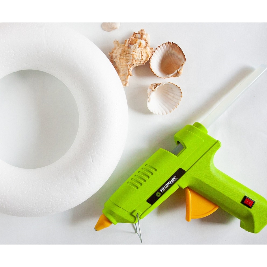 Fieldmann - Kuumaliimapistooli 100W/230V vihreä