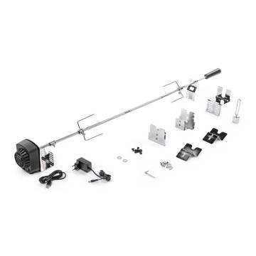 Fieldmann - Ruostumaton teräs grillivarras moottorilla 230V