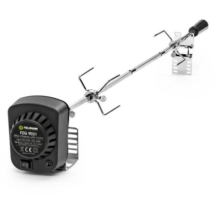 Fieldmann - Ruostumaton teräs grillivarras moottorilla 230V