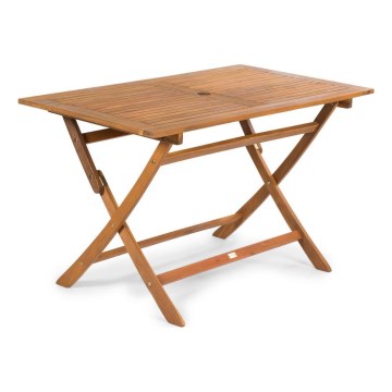 Fieldmann - Taitettava puutarhapöytä 120x70 cm akaasiapuuta