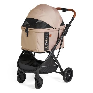 Fikago - Lastenrattaat koirille ja kissoille AGILE HUGGY beige