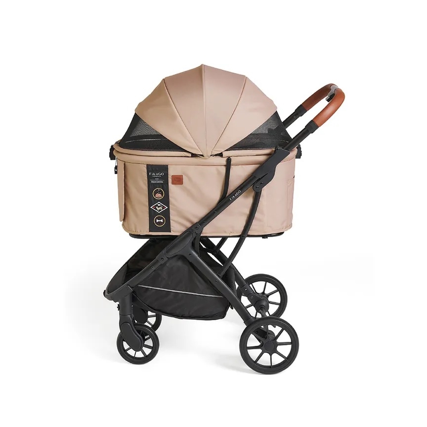 Fikago - Lastenrattaat koirille ja kissoille AGILE HUGGY beige