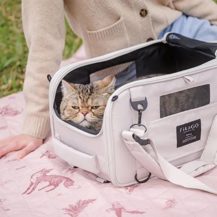 Fikago - Matkalaukku koirille ja kissoille TRUFFLE Grey