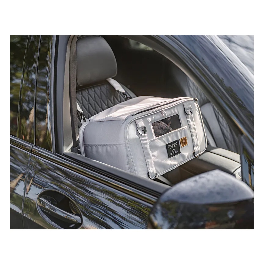 Fikago - Matkalaukku koirille ja kissoille TRUFFLE Grey