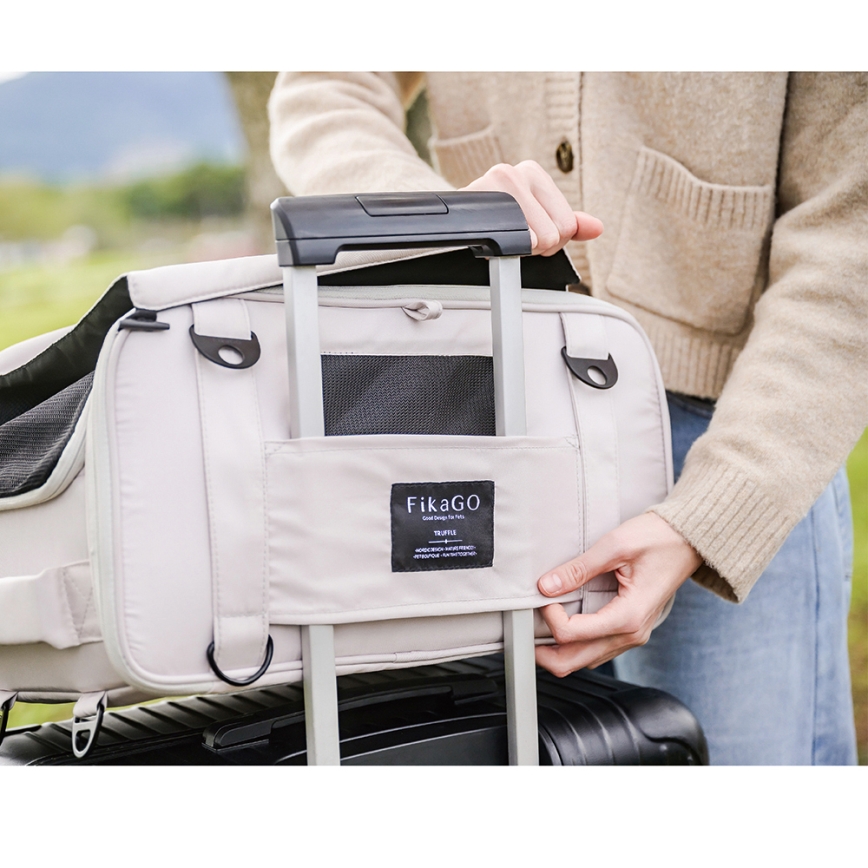 Fikago - Matkalaukku koirille ja kissoille TRUFFLE Grey