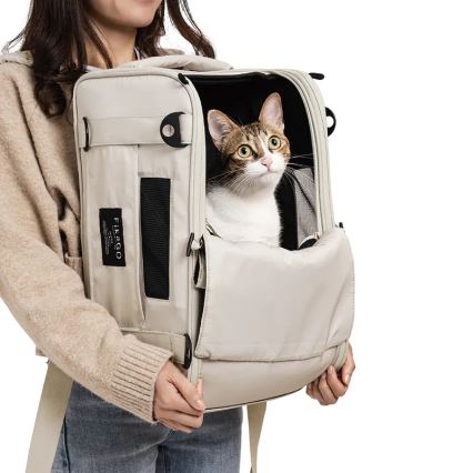 Fikago - Matkalaukku koirille ja kissoille TRUFFLE Grey