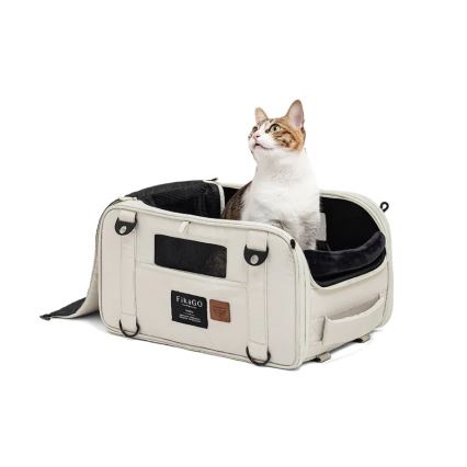 Fikago - Matkalaukku koirille ja kissoille TRUFFLE Grey