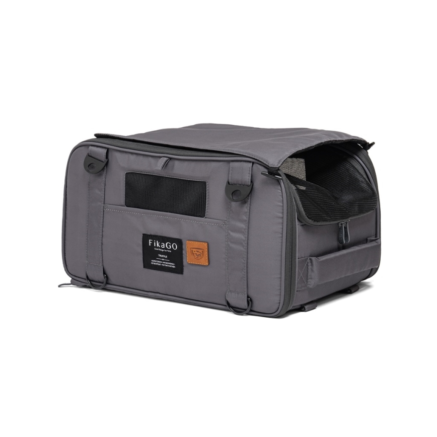Fikago - Matkalaukku koirille ja kissoille TRUFFLE Grey