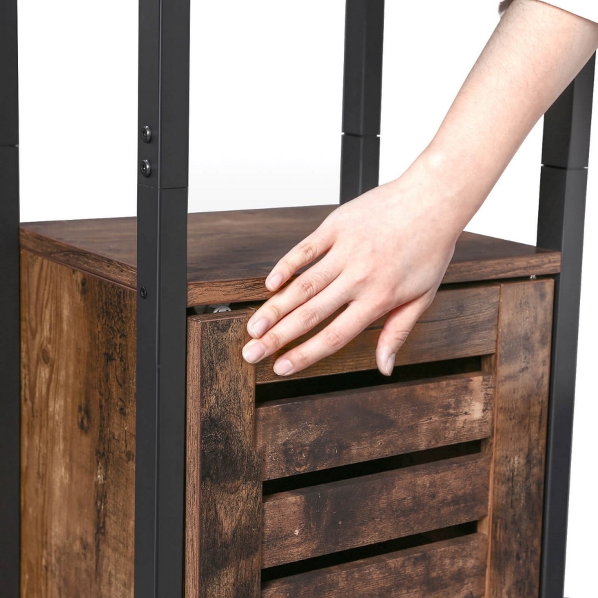 FIRA-kaappi ruskea/musta