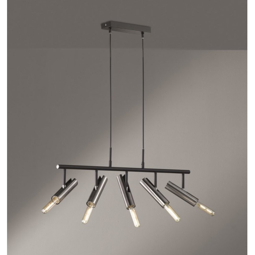 Fischer & Honsel 60369 - Kattokruunu johdossa DEAN 5xE27/25W/230V