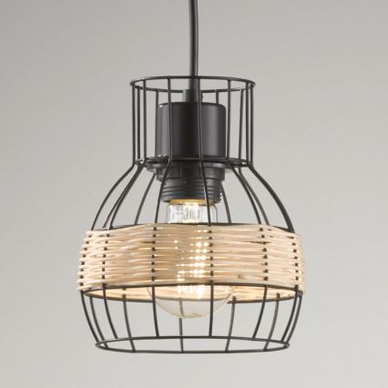 Fischer & Honsel 60798 - Kattokruunu johdossa STRAW 3xE27/40W/230V