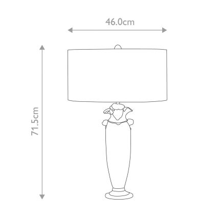 Flambeau - Pöytävalaisin BIENVILLE 1xE27/60W/230V