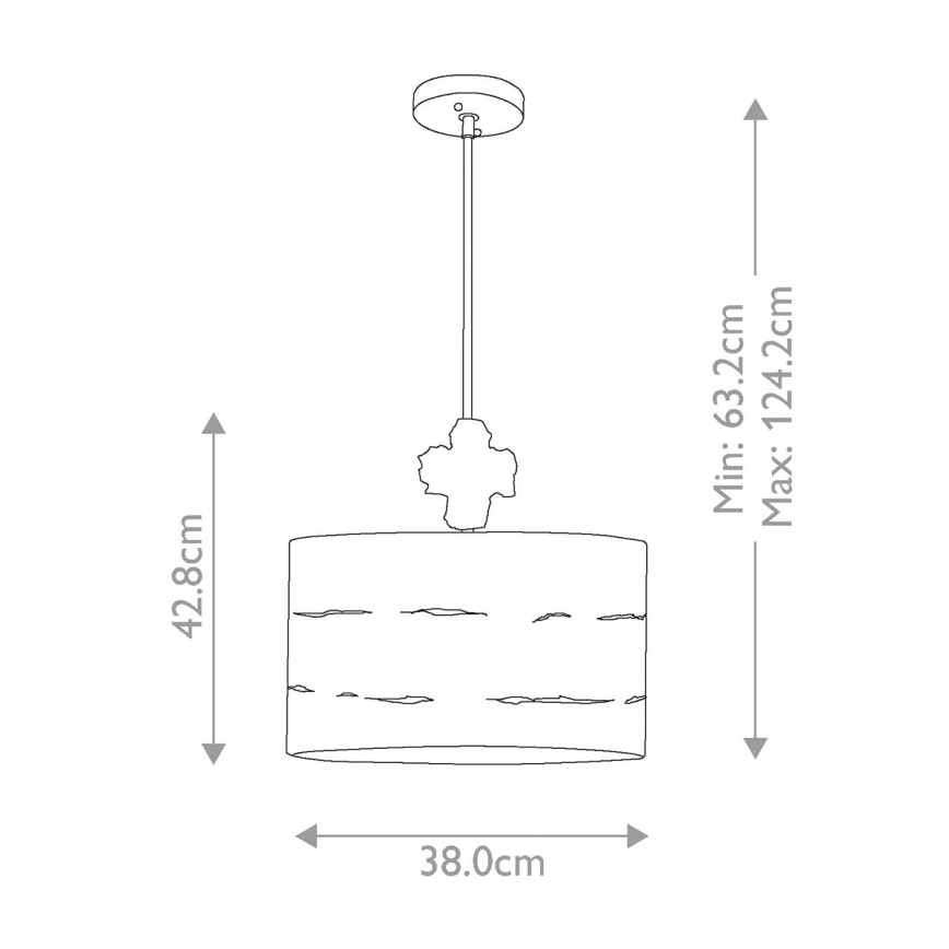Flambeau - Riippukattokruunu FRAGMENT 1xE27/60W/230V