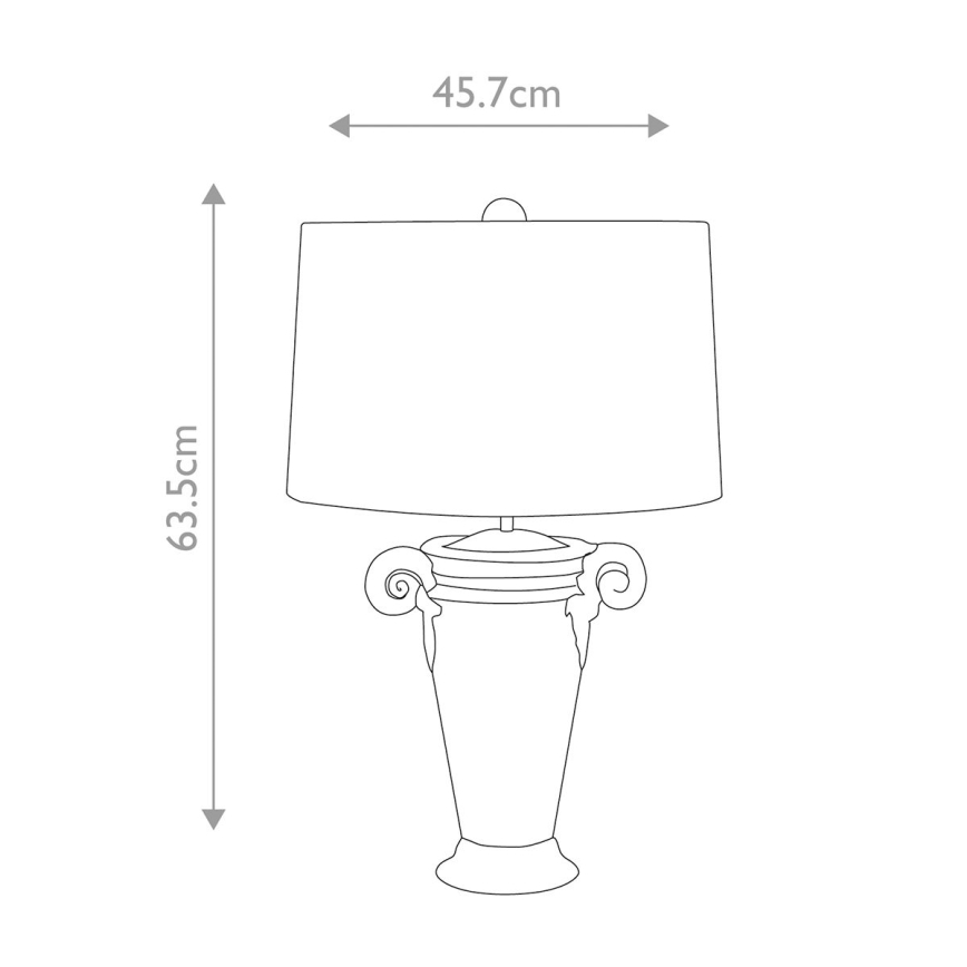 Flambeau - Pöytävalaisin GALLIER 1xE27/60W/230V
