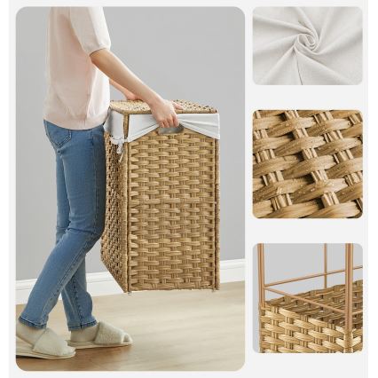 FLYN rottinkinen pyykkikori