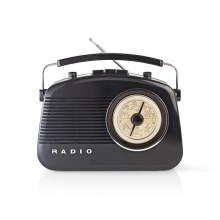 FM-radio 4,5W / 230V musta