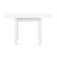 Foldable dining pöytä SALUTO 76x110 cm pyökki/valkoinen
