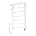 FORTIS sähköinen pyyhekuivain termostaatilla 155 W, 80 x 48 cm, valkoinen, vasen