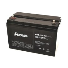 FUKAWA FWL 100-12 - Lyijyhappoakku 12V / 100 Ah / kierre M6