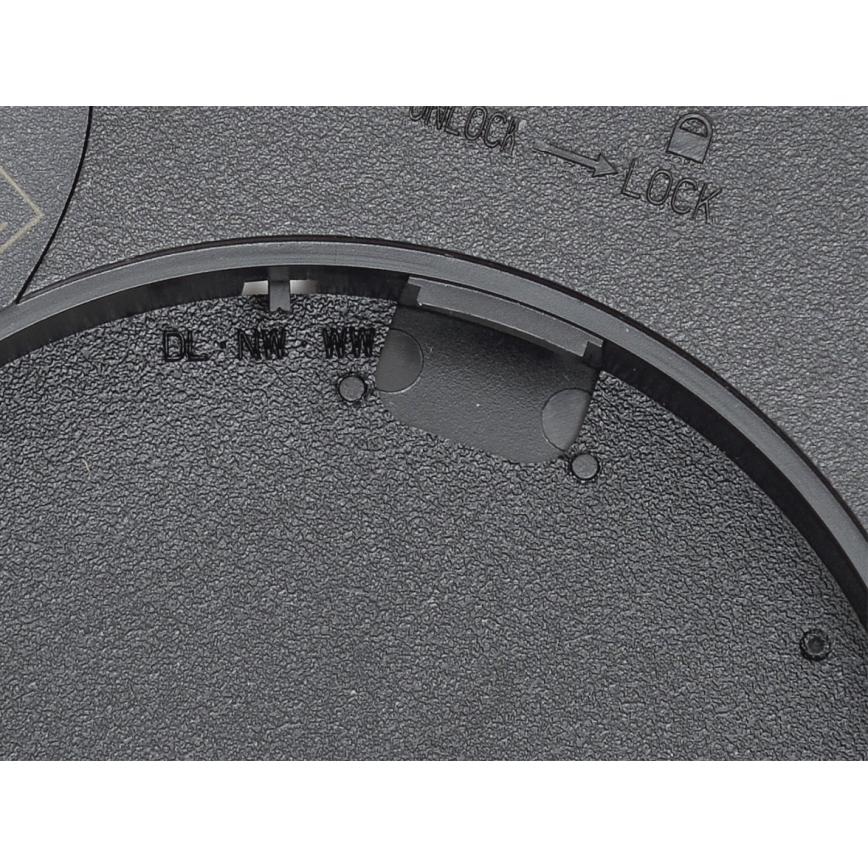 Fulgur 42362 - LED-kattovalaisin NOMY LED/24W/230V 3000/4000/6000K IP40 halkaisija 30 cm musta