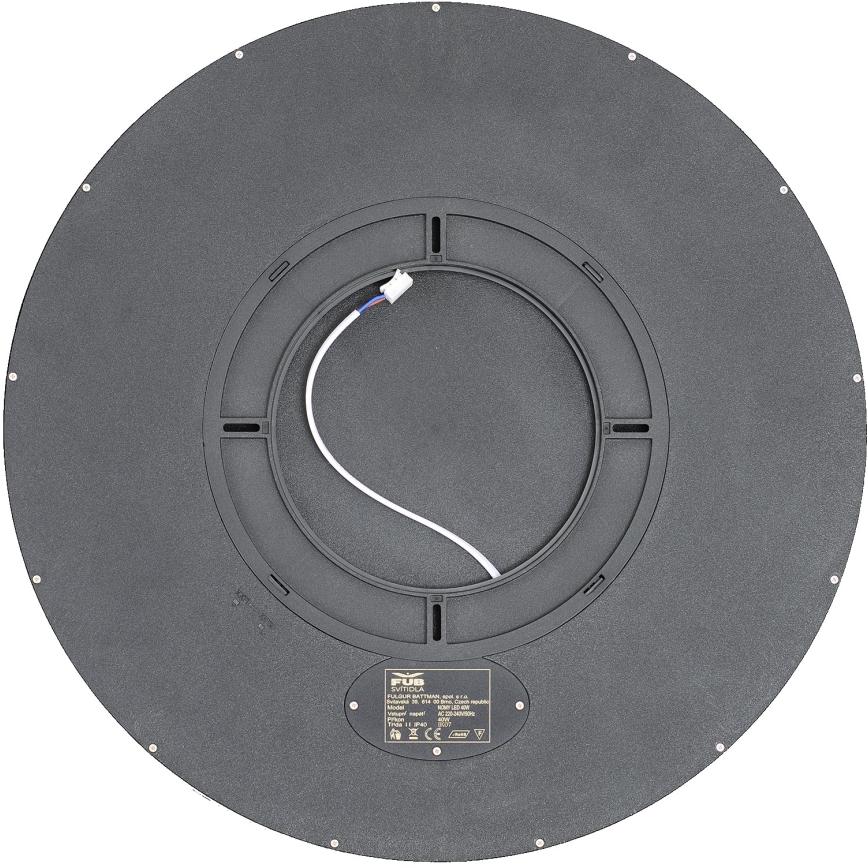 Fulgur 42364 - LED-kattovalaisin NOMY LED/40W/230V 3000/4000/6000K IP40 halkaisija 50 cm musta