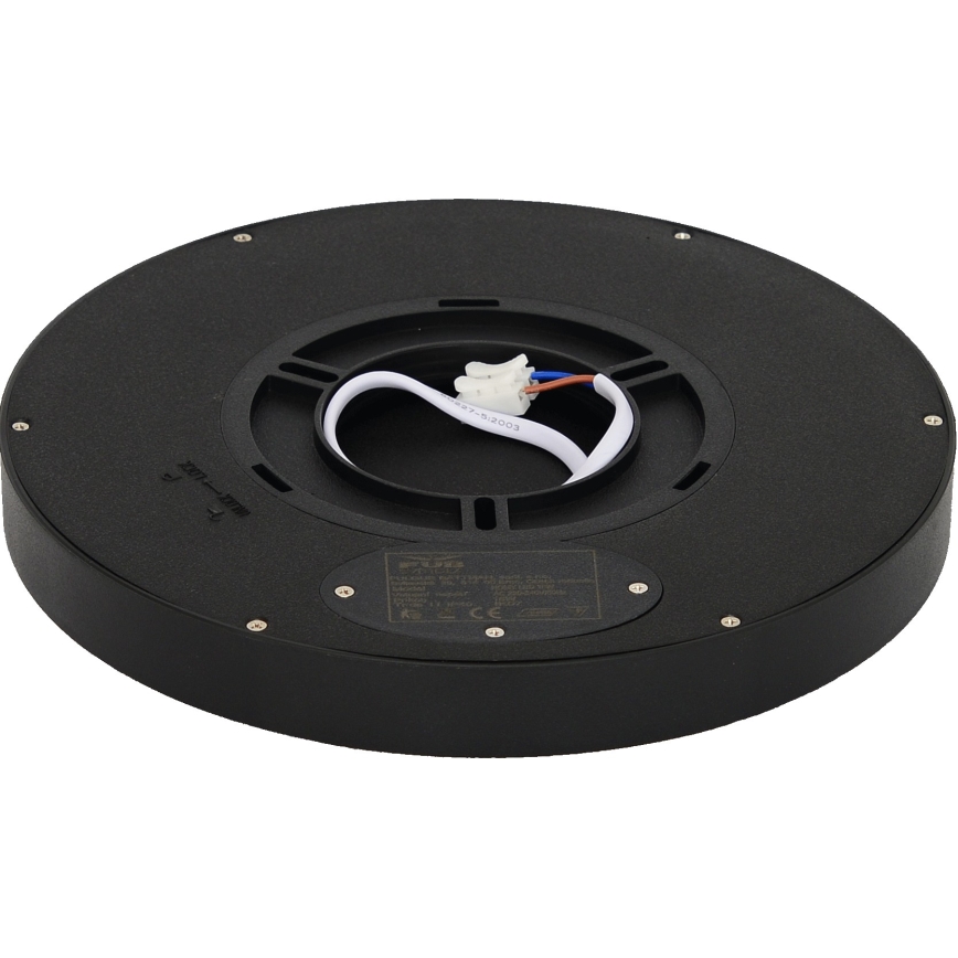 Fulgur s-42585 - LED-kattovalaisin liiketunnistimella NOMY-S LED/18W/230V 3000/4000/6000K IP40 halkaisija 23 cm musta