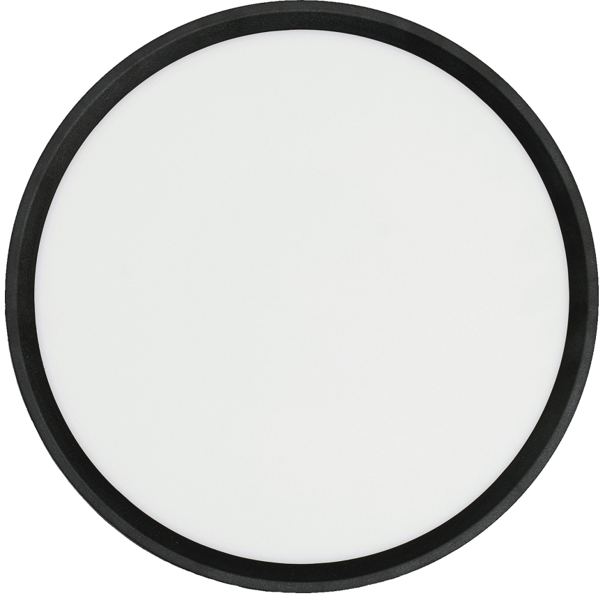 Fulgur s-42587 - LED-kattovalaisin liiketunnistimella NOMY-S LED/24W/230V 3000/4000/6000K IP40 halkaisija 30 cm musta