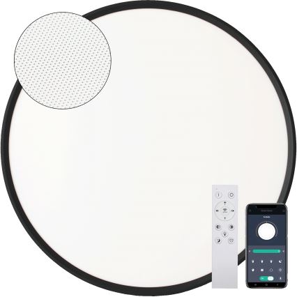 Fulgur s-43057 - LED-himmennettävä kattovalaisin NOMY LED/40W/230V 3000-6500K halkaisija 50 cm UGR19 IP40 Wi-Fi musta + kaukosäädin