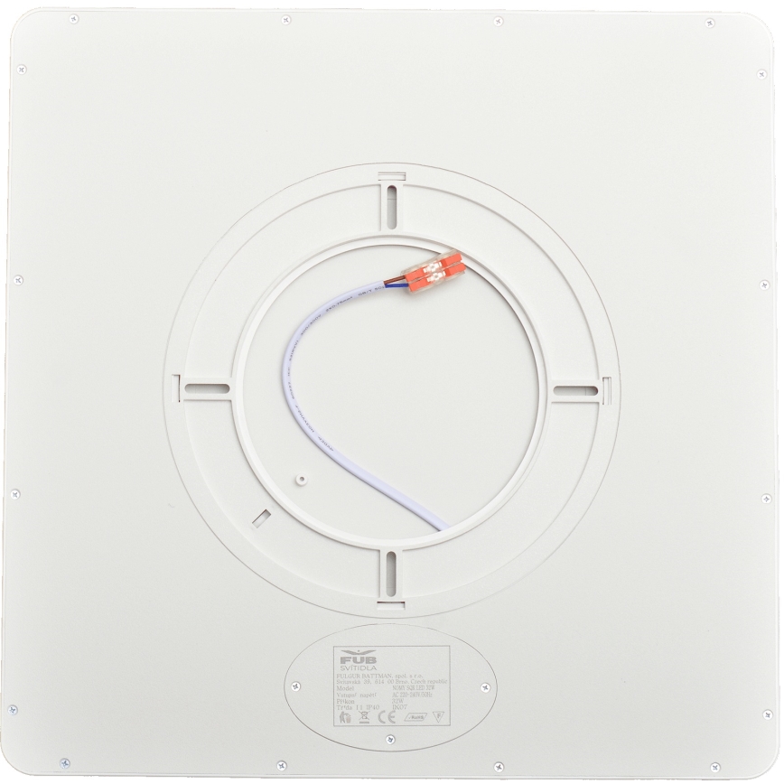 Fulgur s-43104 - LED-kattovalaisin NOMY LED/32W/230V 3000/4000/6500K IP40 40x40 cm valkoinen
