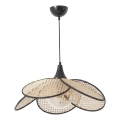 FUME-riippuvalaisin kaapelilla 1xE27/40W/230V, halkaisija 45 cm, musta/beige