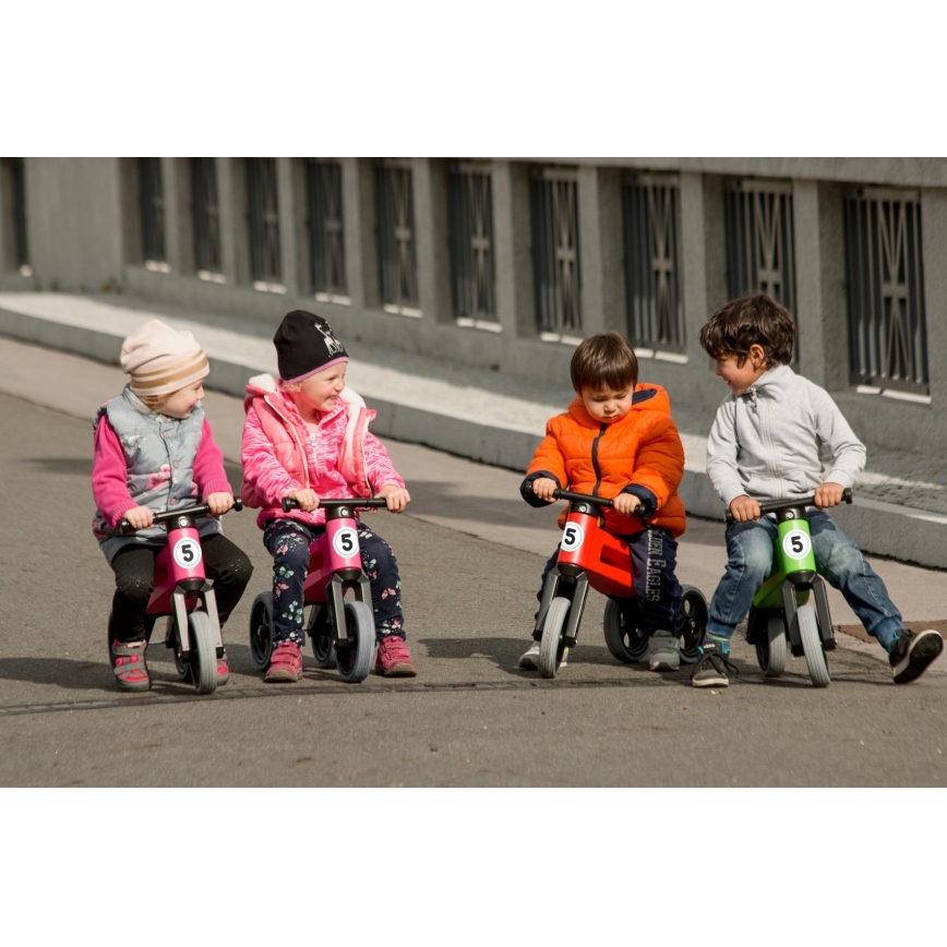 Funny Wheels - 2-in-1-potkupyörä RIDER SPORT punainen/musta