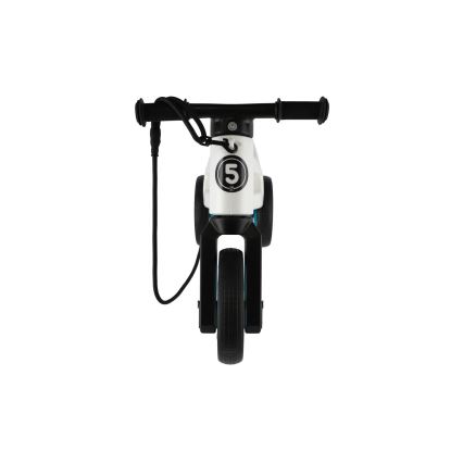 Funny Wheels - 2-in-1 potkupyörä RIDER SUPER SPORT valkoinen/musta/sininen