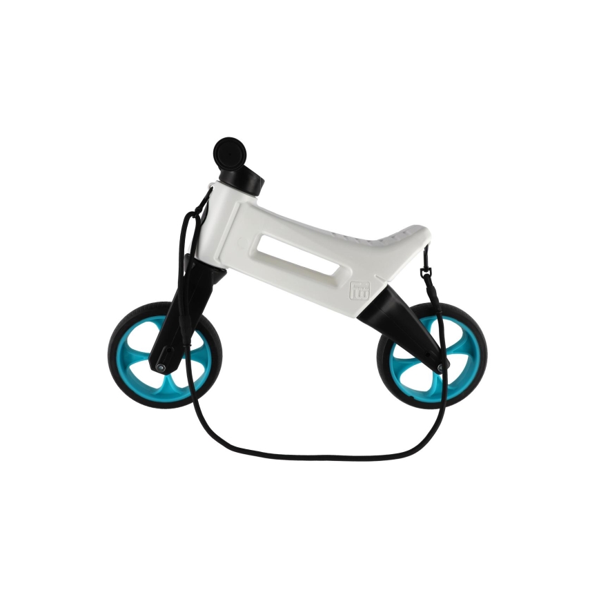 Funny Wheels - 2-in-1 potkupyörä RIDER SUPER SPORT valkoinen/musta/sininen