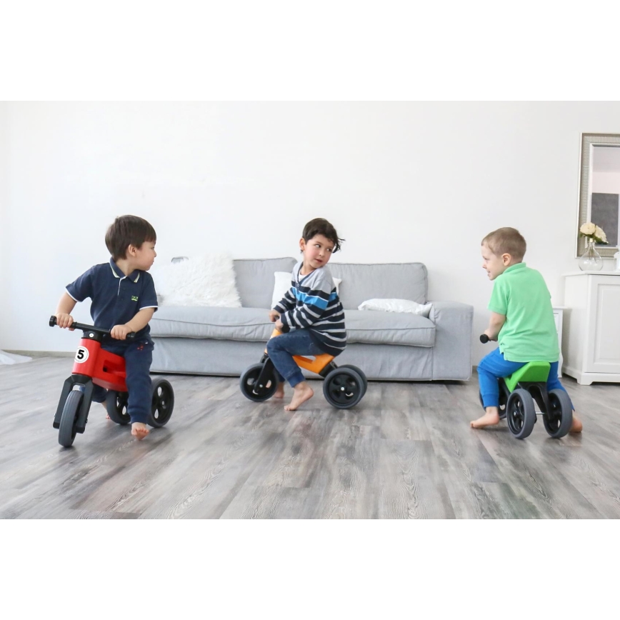 Funny Wheels - 2-in-1 RIDER SPORT tasapainopyörä, vihreä/musta