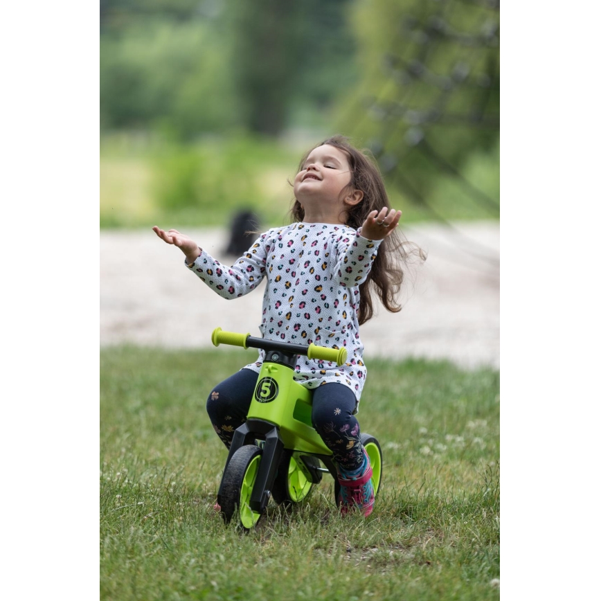 Funny Wheels - Potkupyörä 2-in-1 RIDER SUPER SPORT vihreä/musta