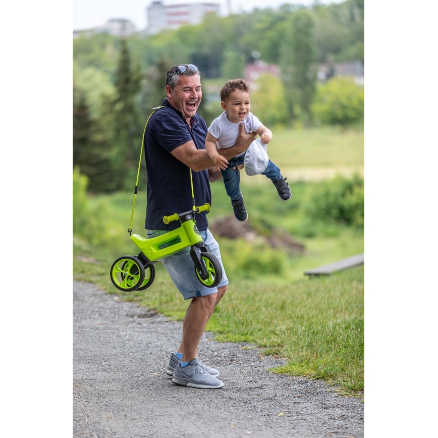 Funny Wheels - Potkupyörä 2-in-1 RIDER SUPER SPORT vihreä/musta